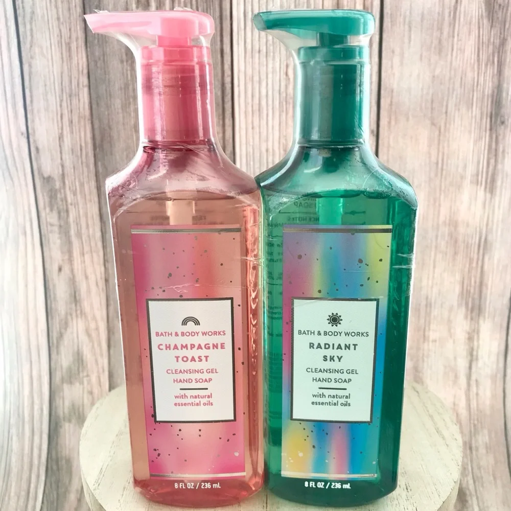 🆕Champagne Toast and Radiant Sky Gel Hand Soap